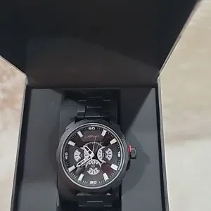 Ed Hardy | Accessories | Ed Hardy Mens Black Dial Watch Black Steel ...